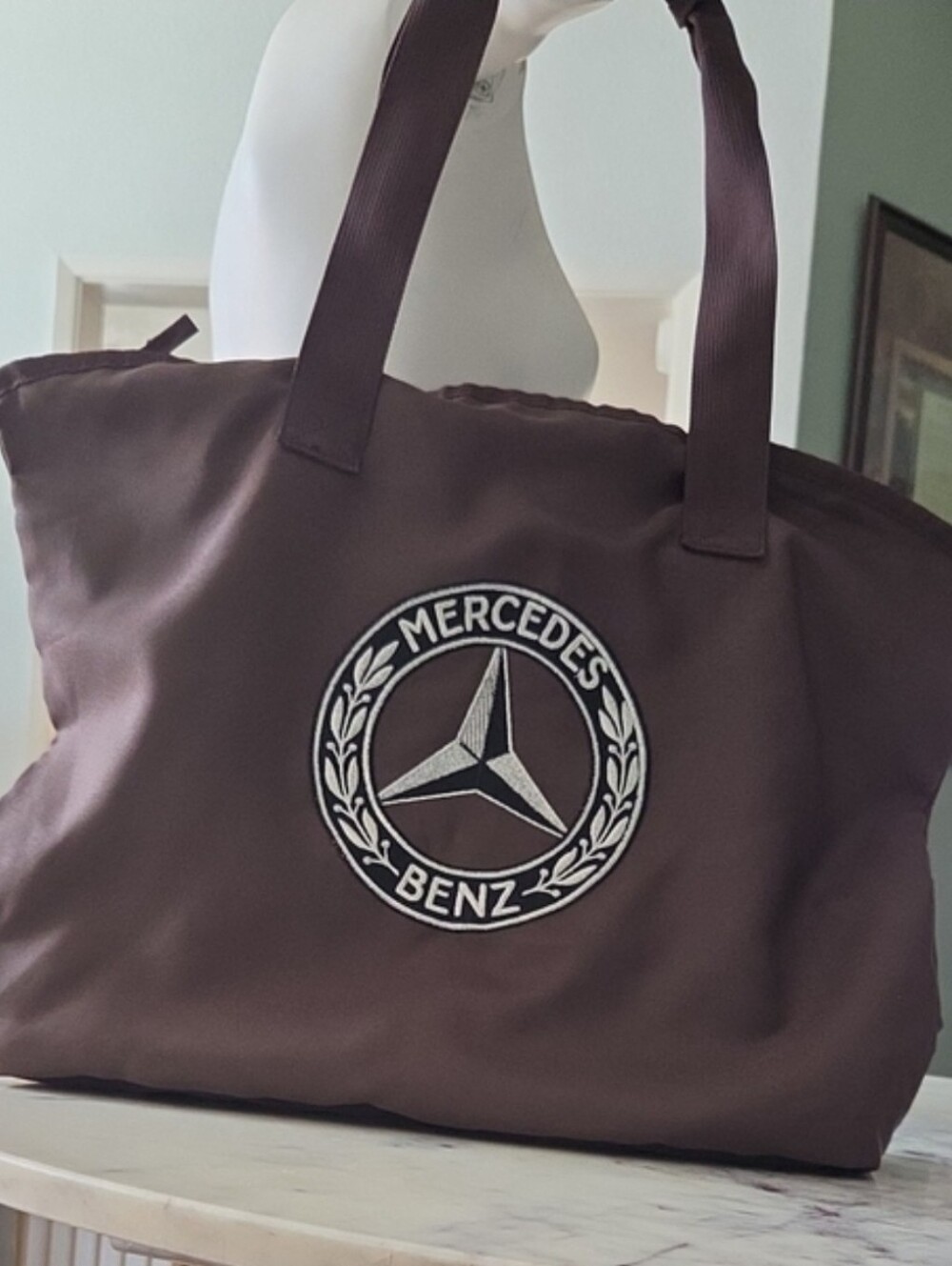 Mercedes Benz Tote Bag - Travel Shopper Brown